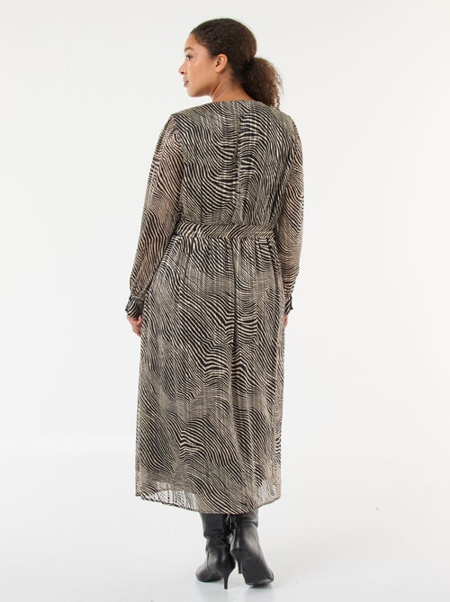 Jurk van voile met print 'Vero Moda' - Kiabi