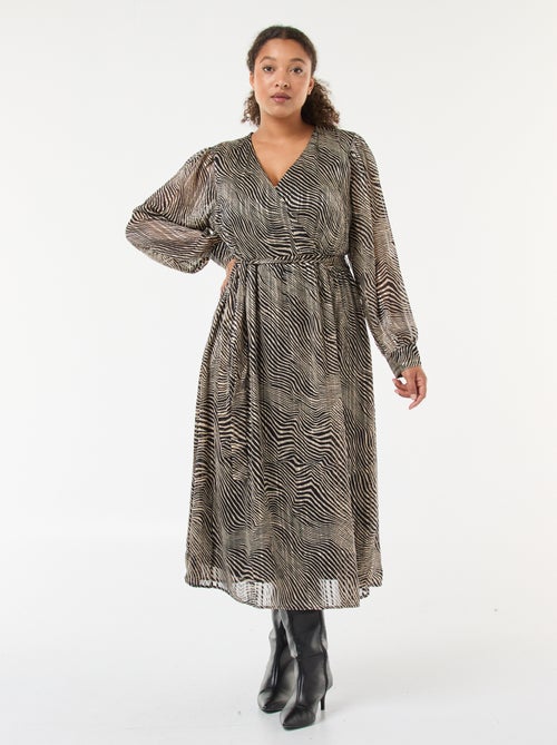 Jurk van voile met print 'Vero Moda' - Kiabi