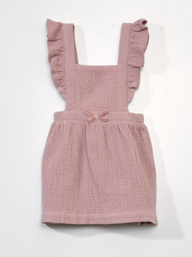 Jurkje met ruchebandjes roze - Kiabi