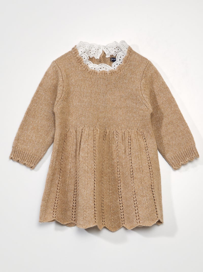 Jurkje van tricot BRUIN - Kiabi