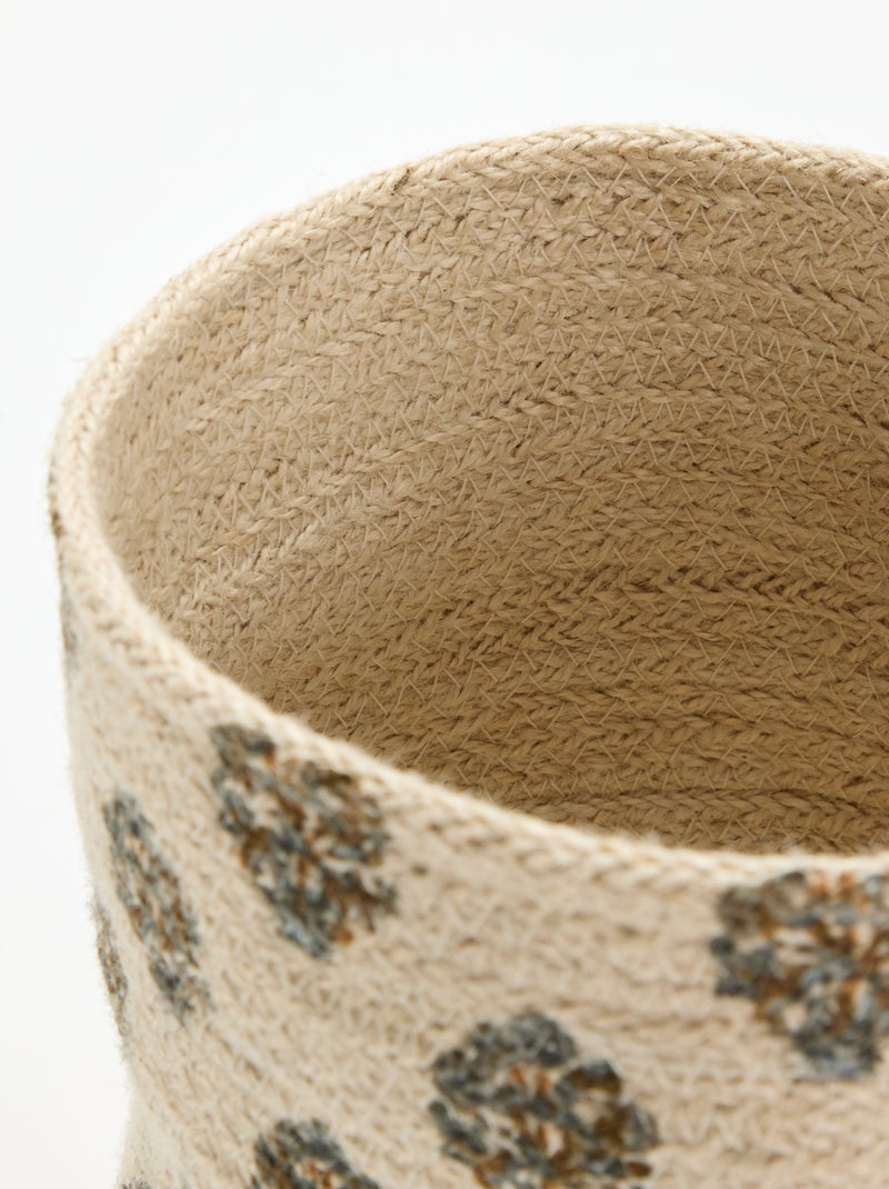 Juten opbergmand - Kiabi Home Blauw - Kiabi
