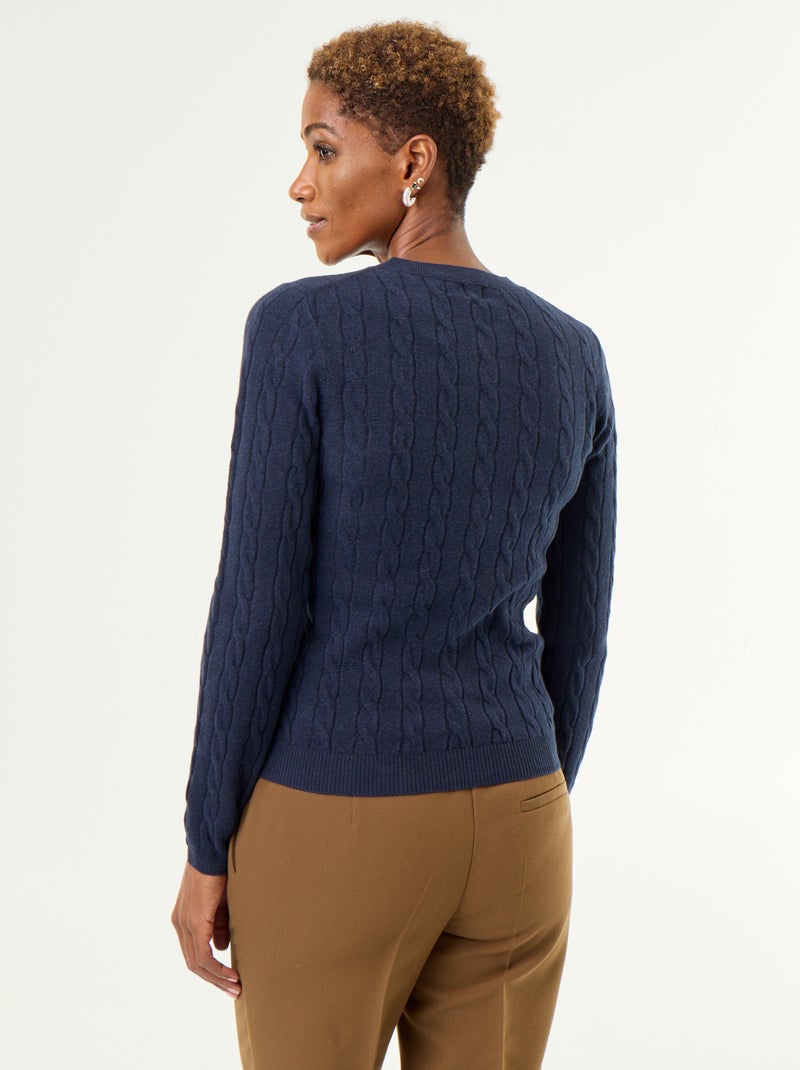 Kabeltrui Blauw - Kiabi