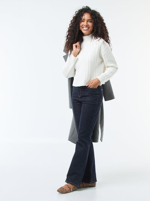 Kabeltrui met opstaande kraag - Kiabi