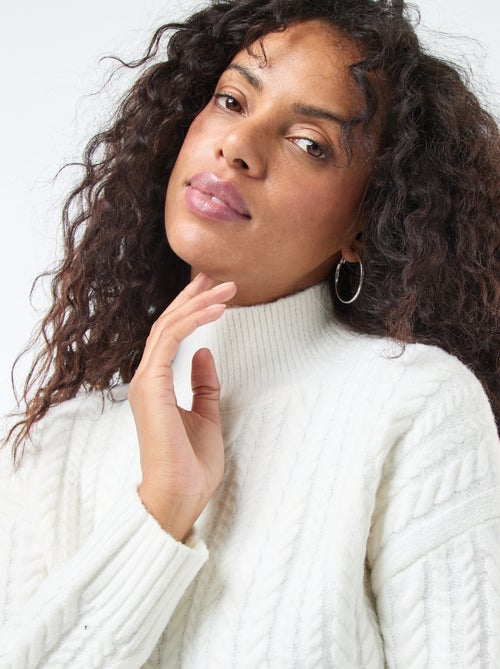 Kabeltrui met opstaande kraag - Kiabi