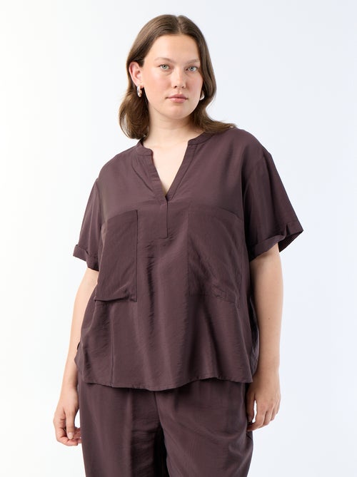 Kaftanblouse van soepele viscose - Kiabi