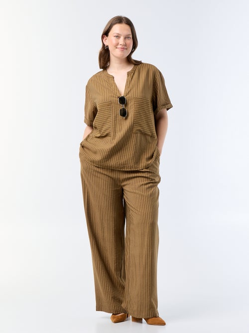 Kaftanblouse van soepele viscose - Kiabi