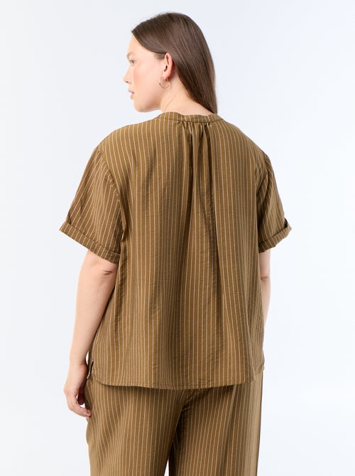 Kaftanblouse van soepele viscose - Kiabi