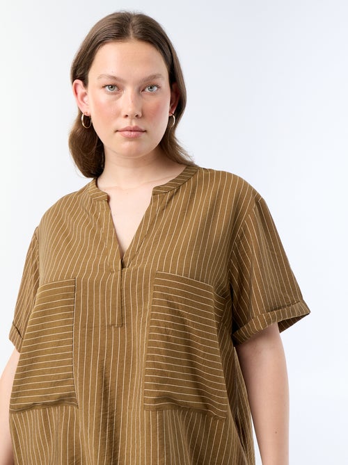 Kaftanblouse van soepele viscose - Kiabi