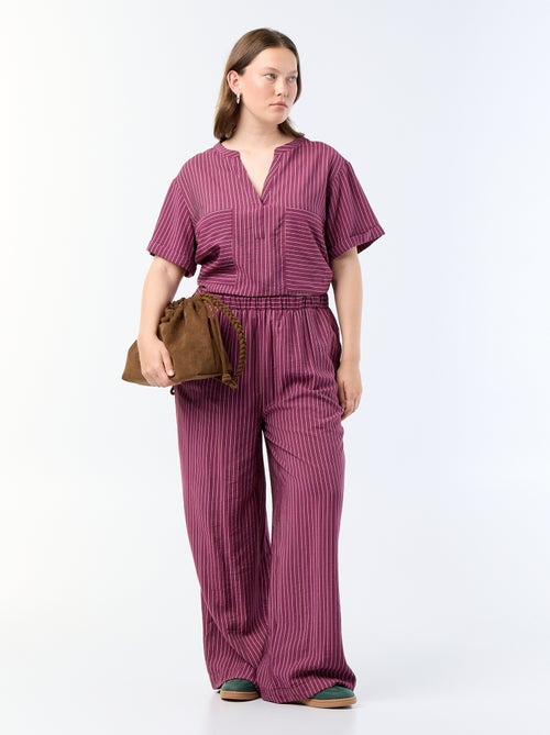 Kaftanblouse van soepele viscose - Kiabi