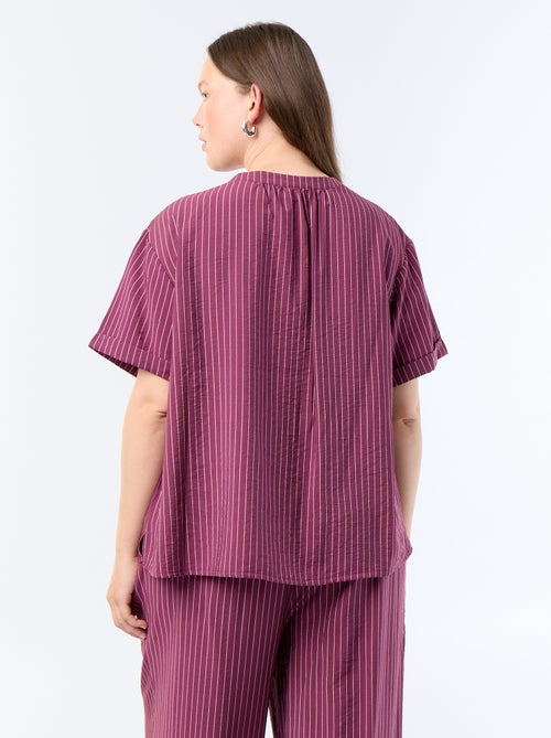 Kaftanblouse van soepele viscose - Kiabi