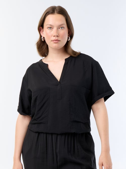 Kaftanblouse van soepele viscose - Kiabi