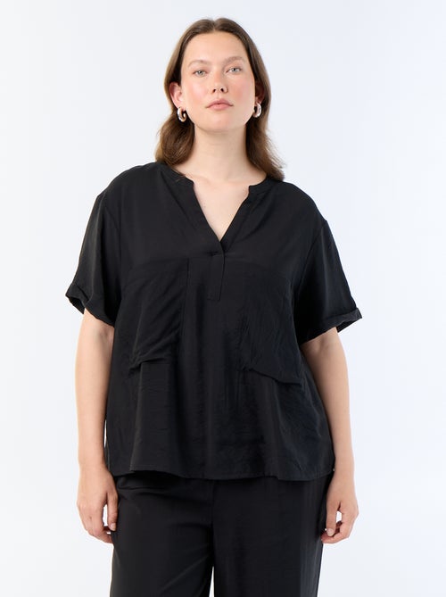 Kaftanblouse van soepele viscose - Kiabi