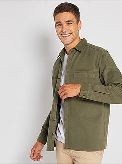 Kaki overhemd - Kiabi