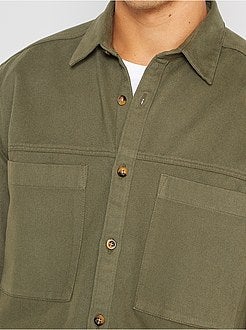 Kaki overhemd - Kiabi