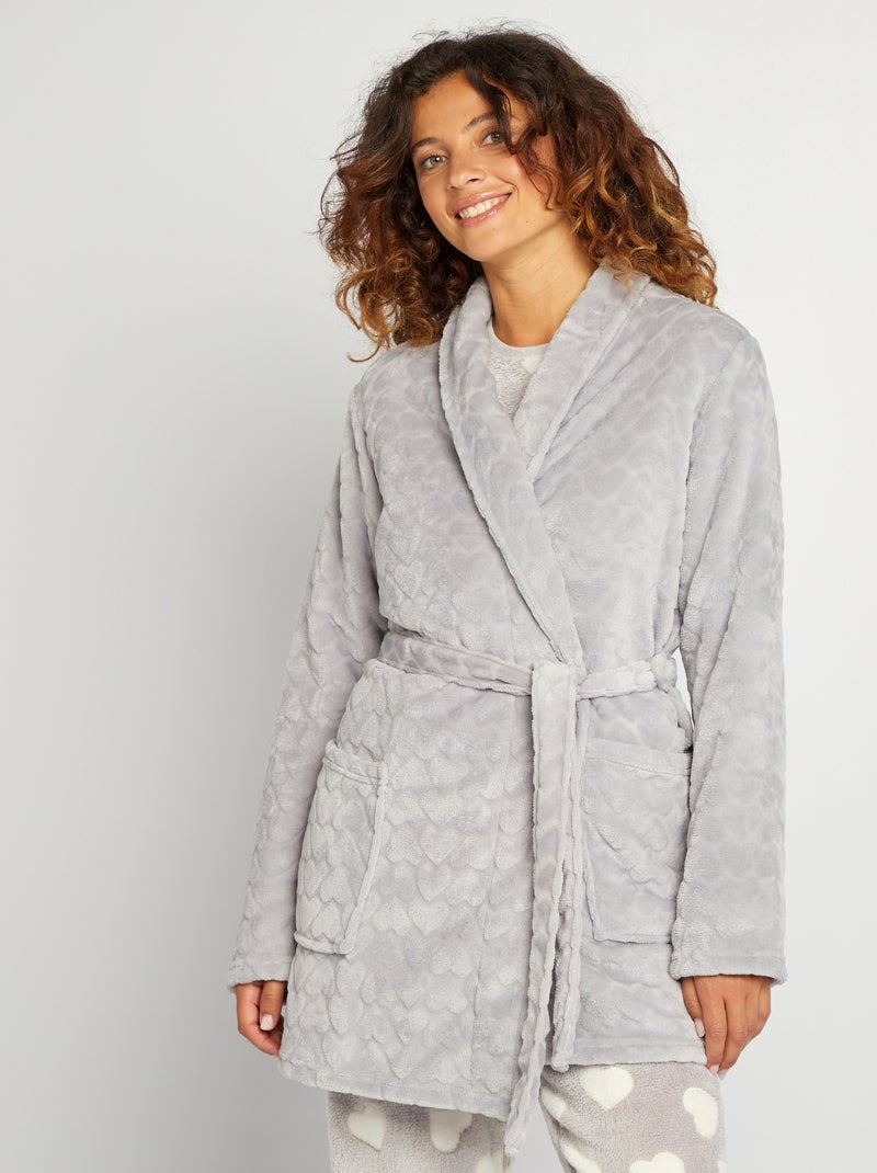 Kamerjas van fleece GRIJS - Kiabi
