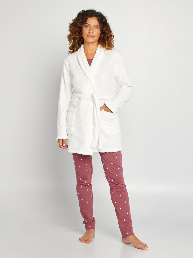 Kamerjas van fleece WIT - Kiabi