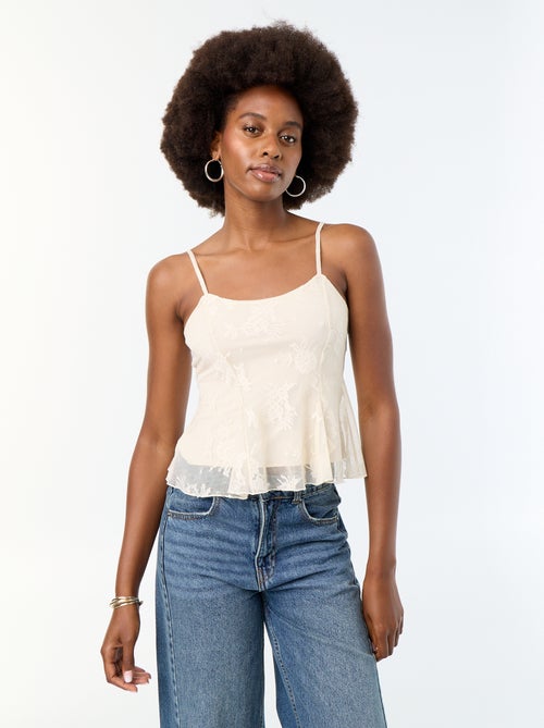 Kanten croptop - Kiabi Kanten croptop - Kiabi