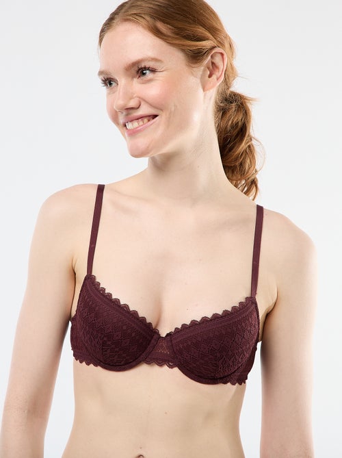 Kanten half-cupbeha - Kiabi