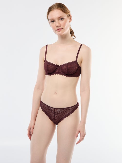 Kanten half-cupbeha - Kiabi