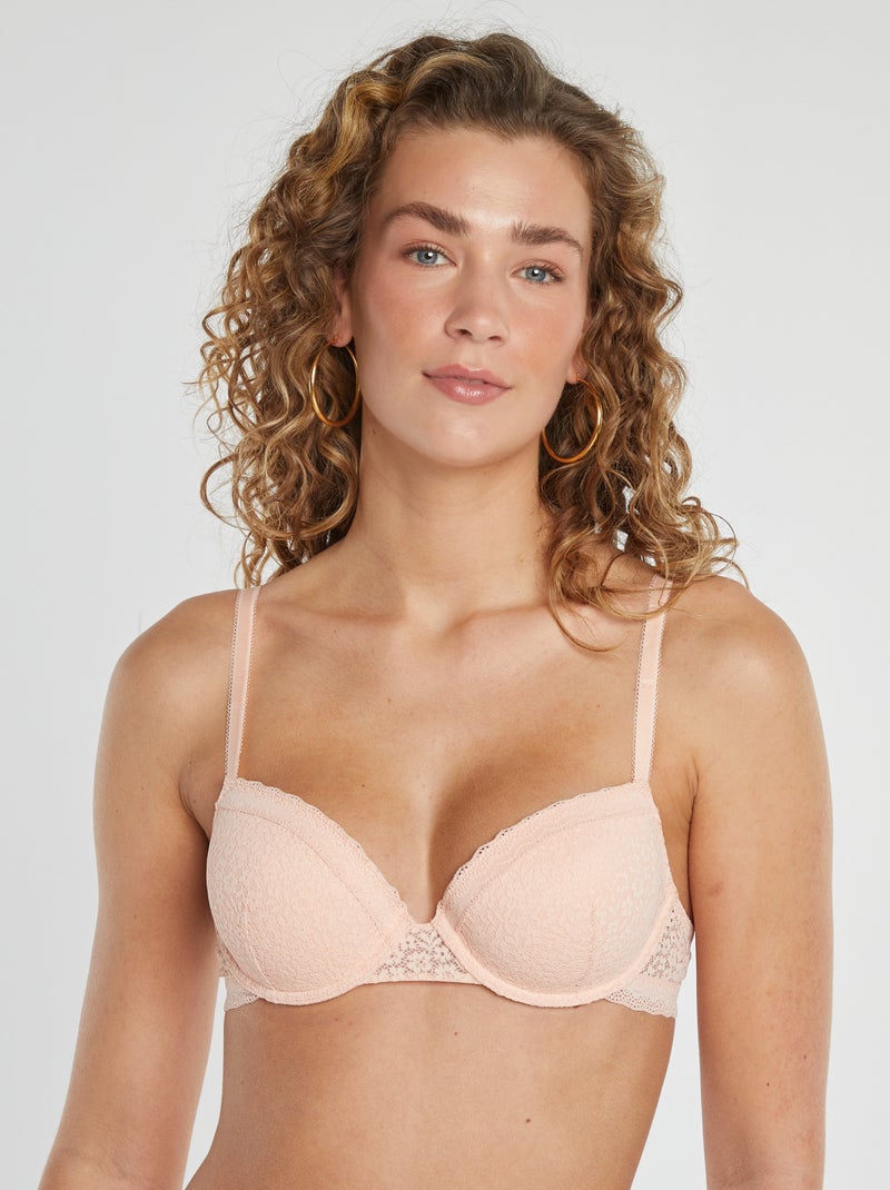 Kanten half-cupbeha ROSE - Kiabi