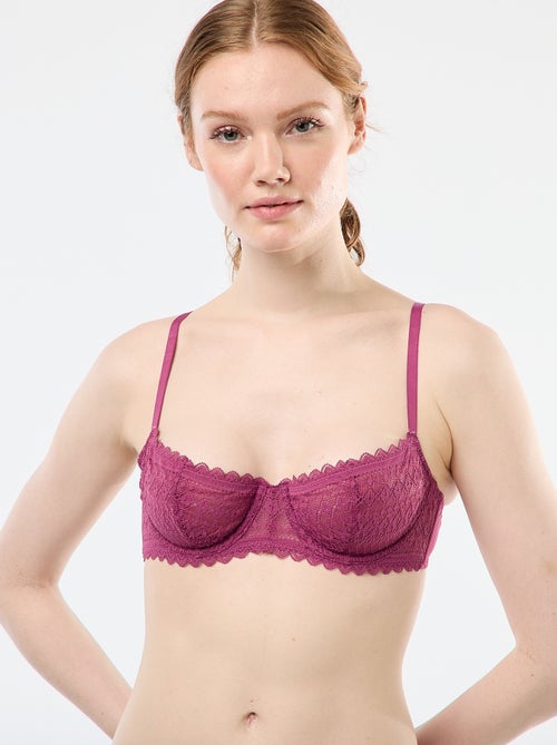 Kanten half-cupbeha - Kiabi