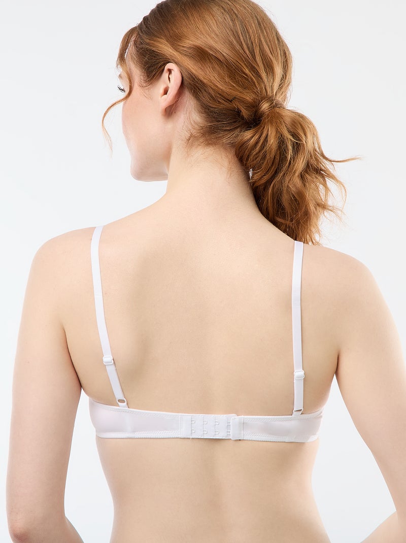 Kanten half-cupbeha wit - Kiabi