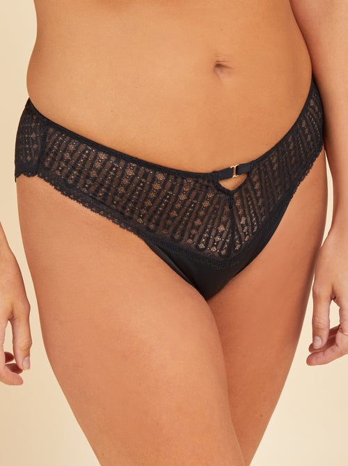 Kanten slip - 'Octobre rose' - Kiabi