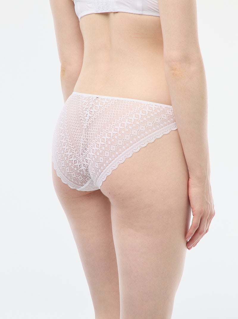 Kanten slip wit - Kiabi