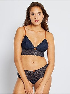 Kanten triangelbeha met uitneembare vullingen - Kiabi