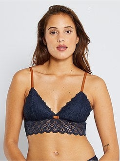 Kanten triangelbeha met uitneembare vullingen - Kiabi