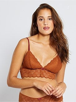 Kanten triangelbeha met uitneembare vullingen - Kiabi