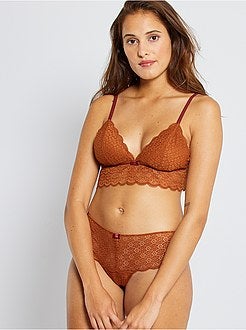 Kanten triangelbeha met uitneembare vullingen - Kiabi