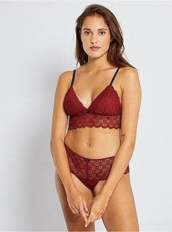 Kanten triangelbeha met uitneembare vullingen - Kiabi