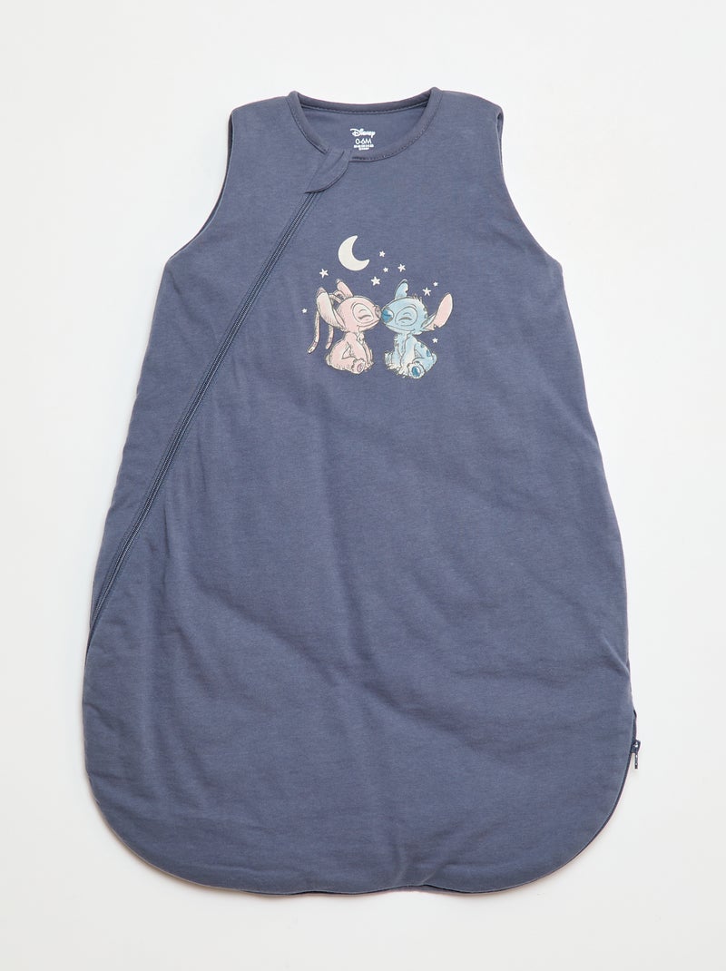 Katoenen babyslaapzak met Stitch-print, TOG-waarde 2 Blauw - Kiabi