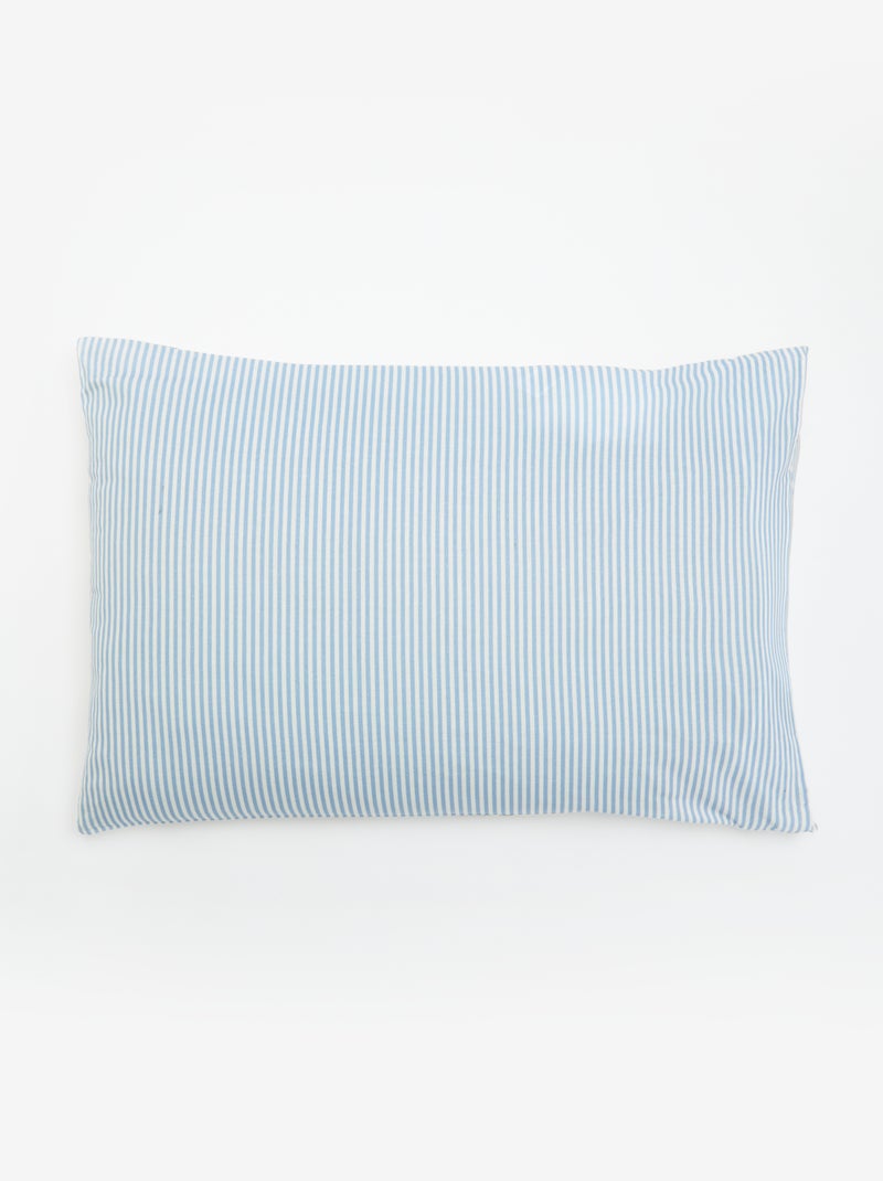 Katoenen bedrukte kussensloop Blauw - Kiabi