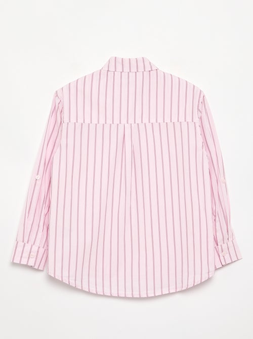Katoenen blouse met lange mouwen - Kiabi