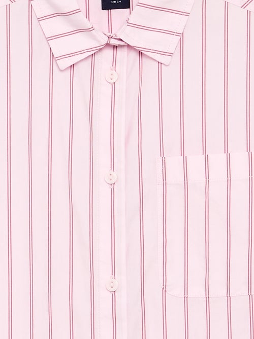 Katoenen blouse met lange mouwen - Kiabi