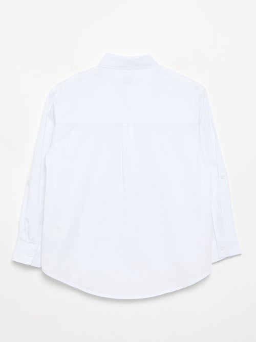Katoenen blouse met lange mouwen - Kiabi