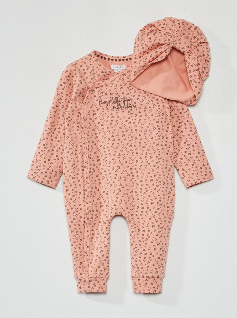 Katoenen body roze - Kiabi