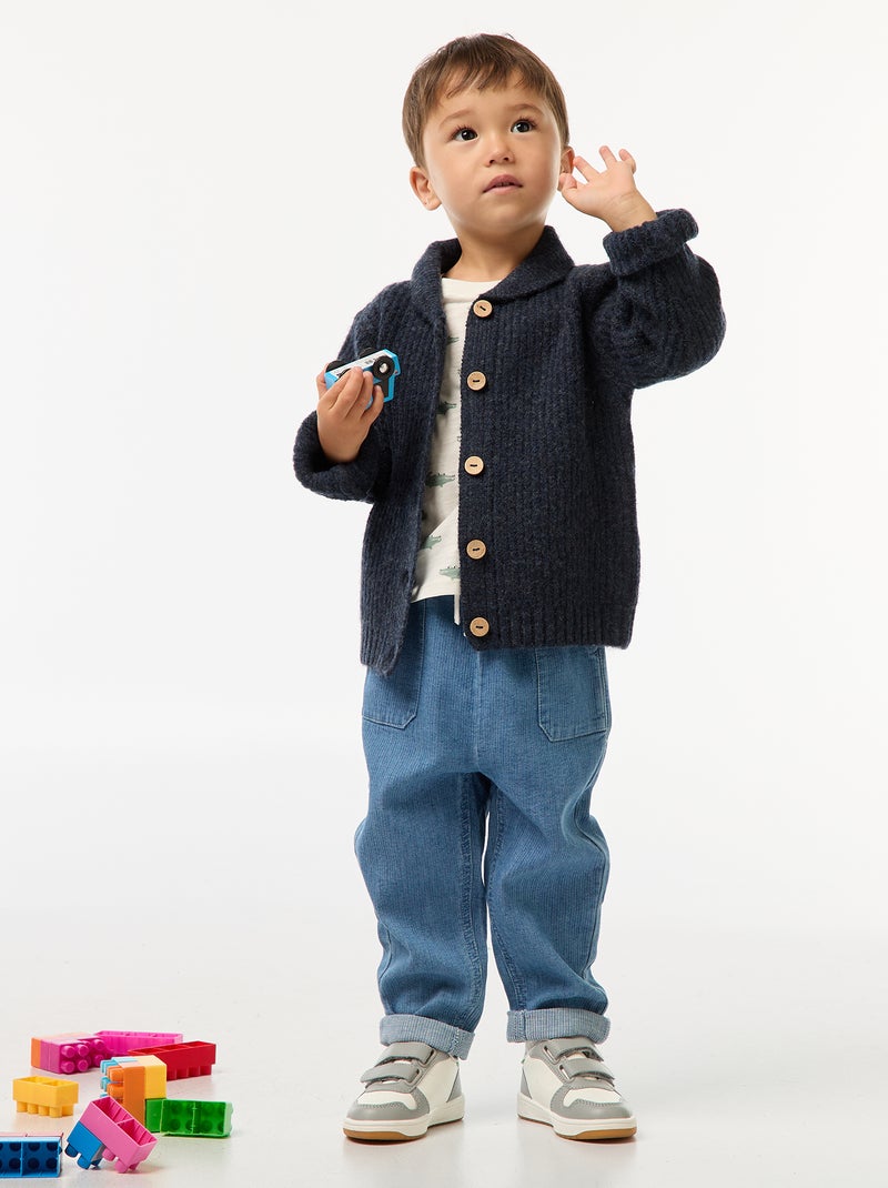Katoenen broek Blauw - Kiabi
