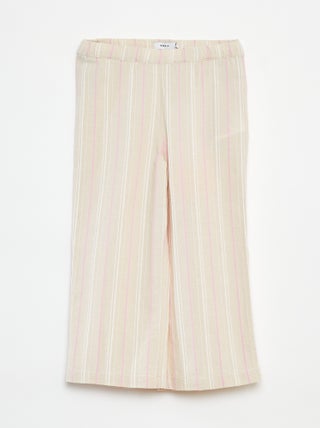 Katoenen broek met wijd uitlopende pijpen 'Name it'