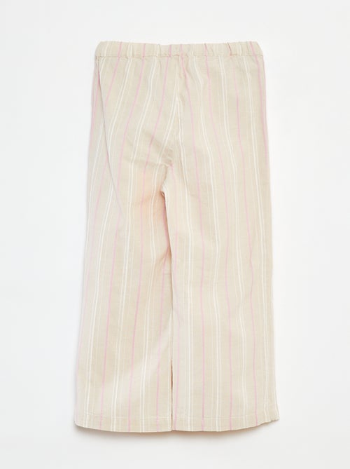 Katoenen broek met wijd uitlopende pijpen 'Name it' - Kiabi