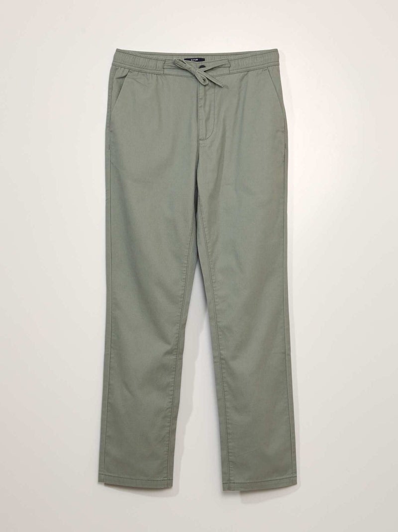 Katoenen chino GROEN - Kiabi