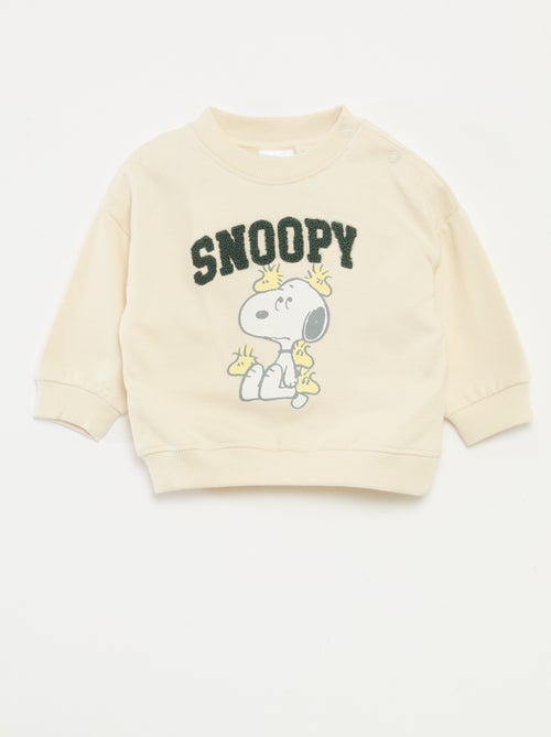 Katoenen fleecesweater 'Snoopy' - Kiabi