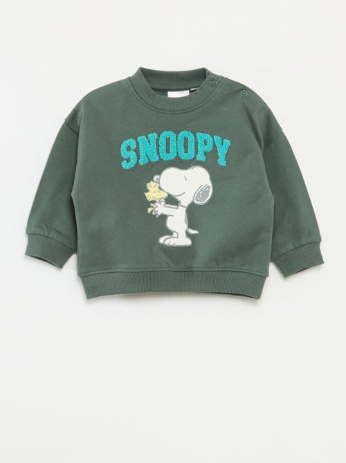 Katoenen fleecesweater 'Snoopy' - Kiabi