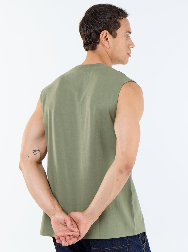 Katoenen hemd Groen - Kiabi