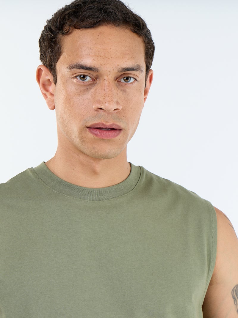 Katoenen hemd Groen - Kiabi