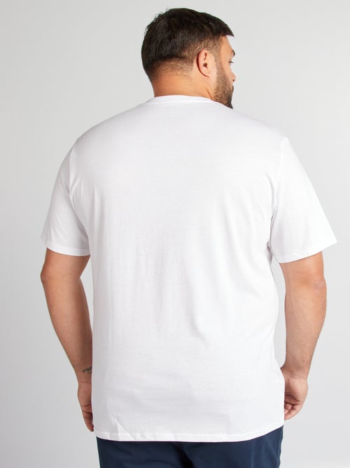 Katoenen heren-T-shirt met V-hals - Kiabi
