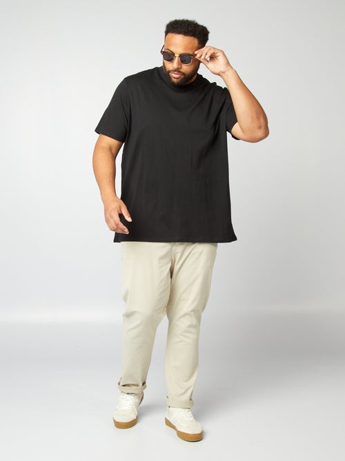 Katoenen heren-T-shirt met V-hals - Kiabi