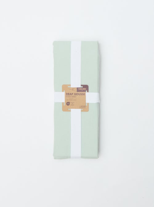 Katoenen hoeslaken (150x200cm) - Kiabi